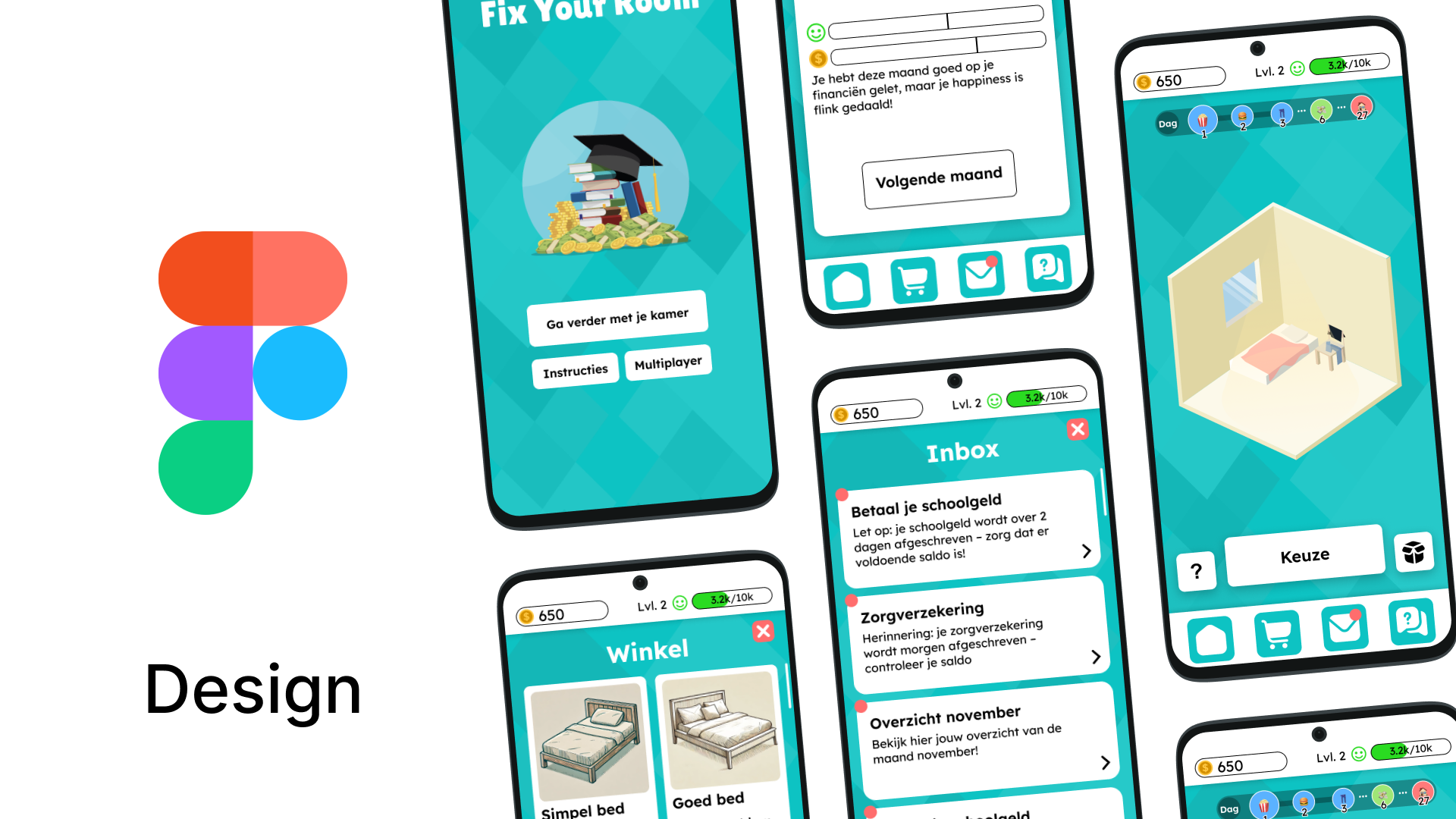 A image with different screens of the FixYourRoom app as thumbnail